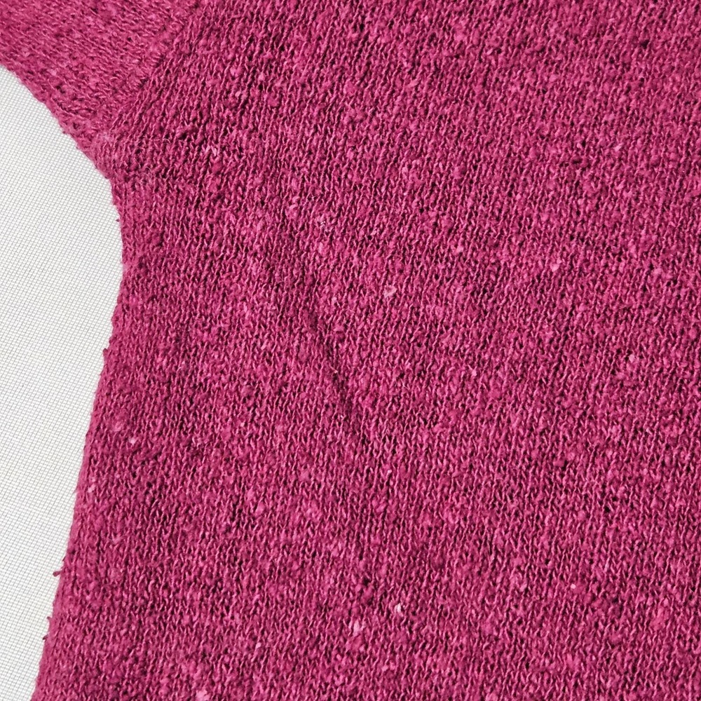 VTH 90s TR Bentley Raw Silk Cotton Knit Burgundy Maroon Sweater M Quiet Luxury - Picture 3 of 10